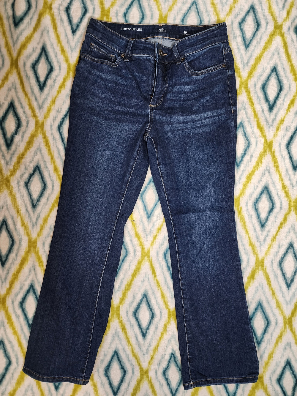 Women's Dark Blue Bootcut Jeans - Unbranded